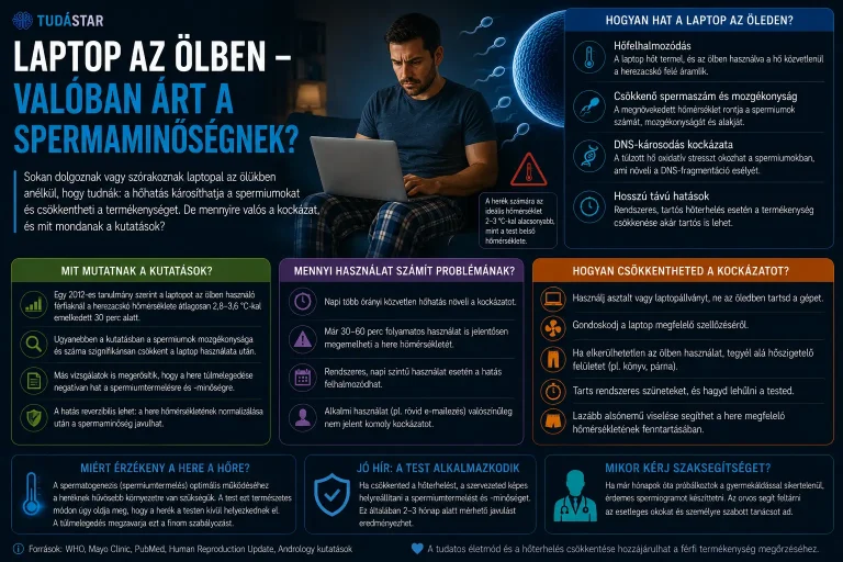 Laptop az ölben – valóban árt a spermaminőségnek?