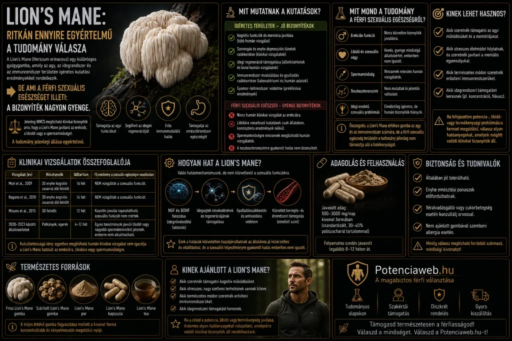 Lion's Mane: "jelenleg nincs elég tudományos bizonyíték" - egy ritkán ilyen egyértelmű válasz
