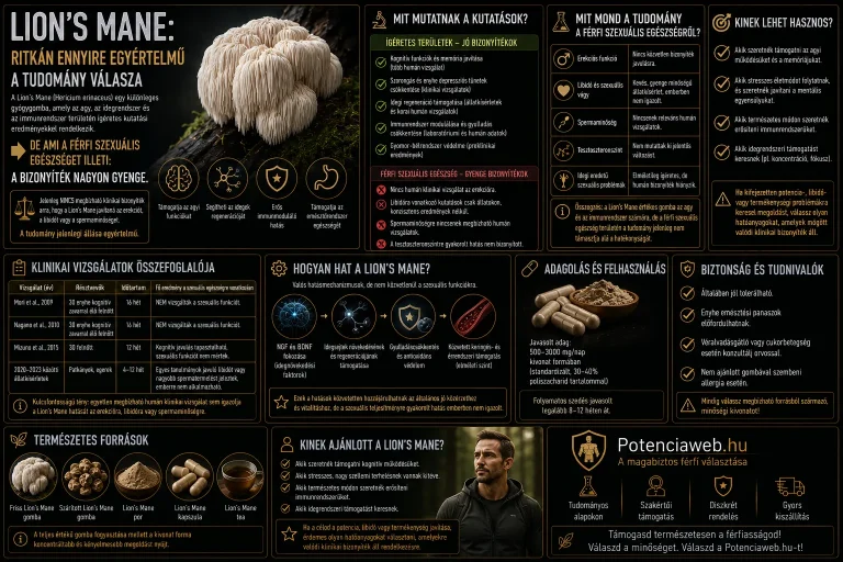 Lion's Mane: "jelenleg nincs elég tudományos bizonyíték" - egy ritkán ilyen egyértelmű válasz