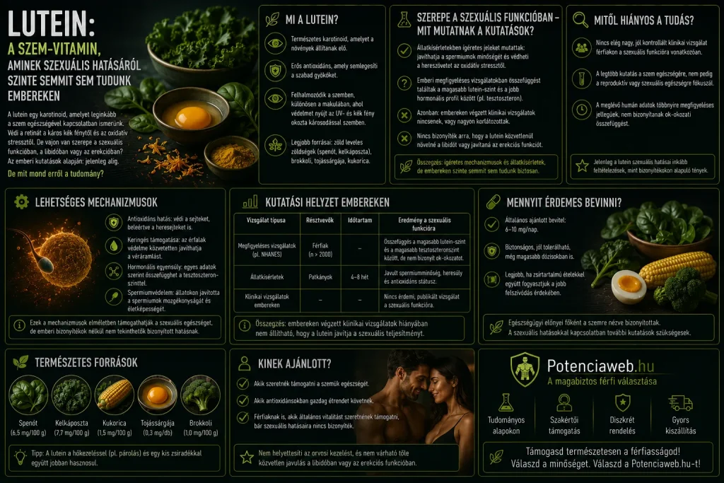 Lutein: a szem-vitamin, aminek szexuális hatásáról szinte semmit sem tudunk embereken