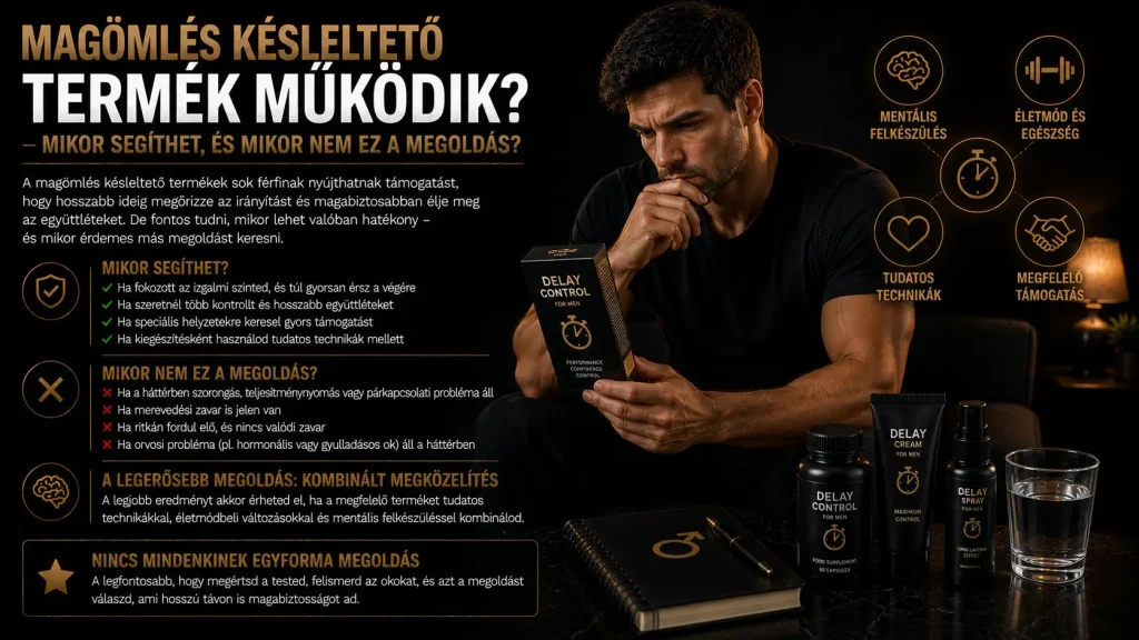 Magömlés késleltető termék működik? – mikor segíthet, és mikor nem ez a megoldás?