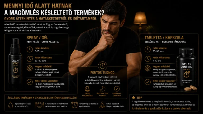 Mennyi idő alatt hatnak a magömlés késleltető termékek?