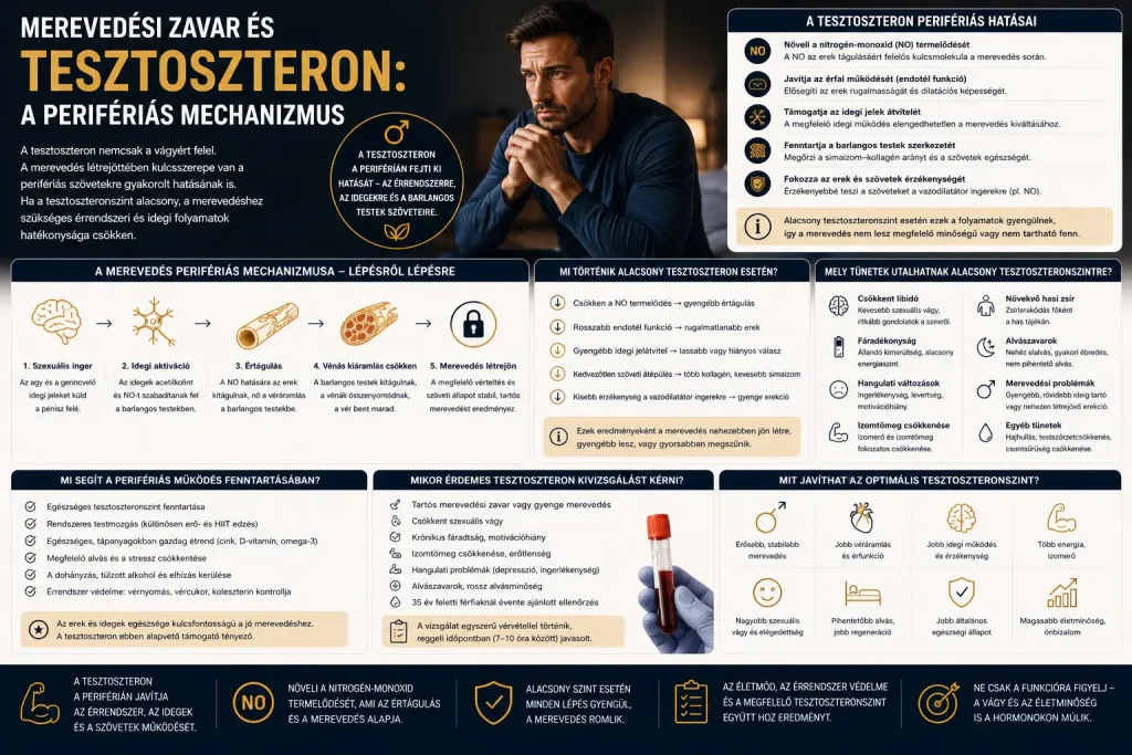 Merevedési zavar és tesztoszteron
