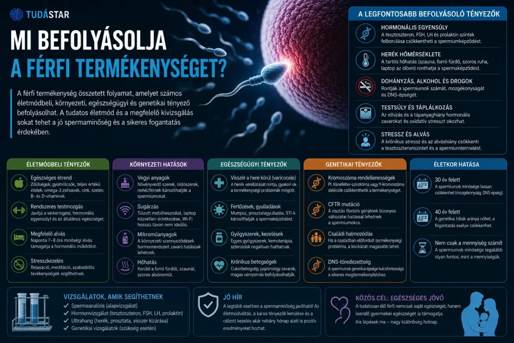 Mi befolyásolja a férfi termékenységet?