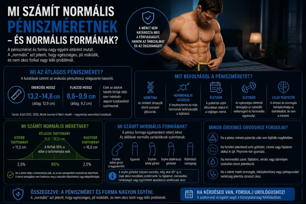 Mi számít normális péniszméretnek - és normális formának?