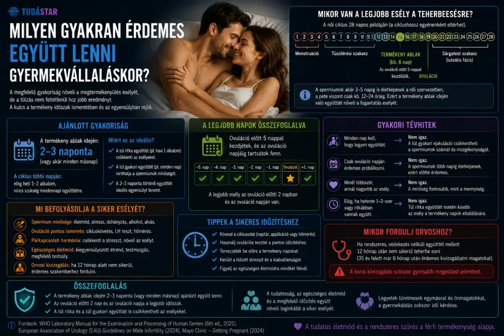 Milyen gyakran érdemes együtt lenni gyermekvállaláskor?