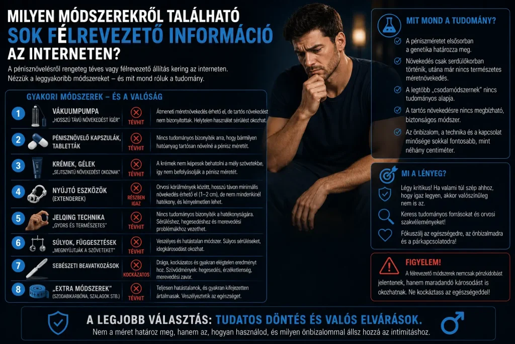 Milyen módszerekről található sok félrevezető információ az interneten?