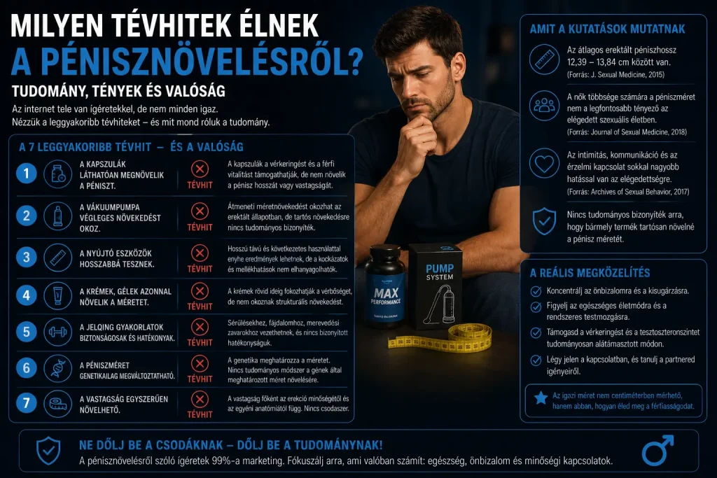 Milyen tévhitek élnek a pénisznövelésről?