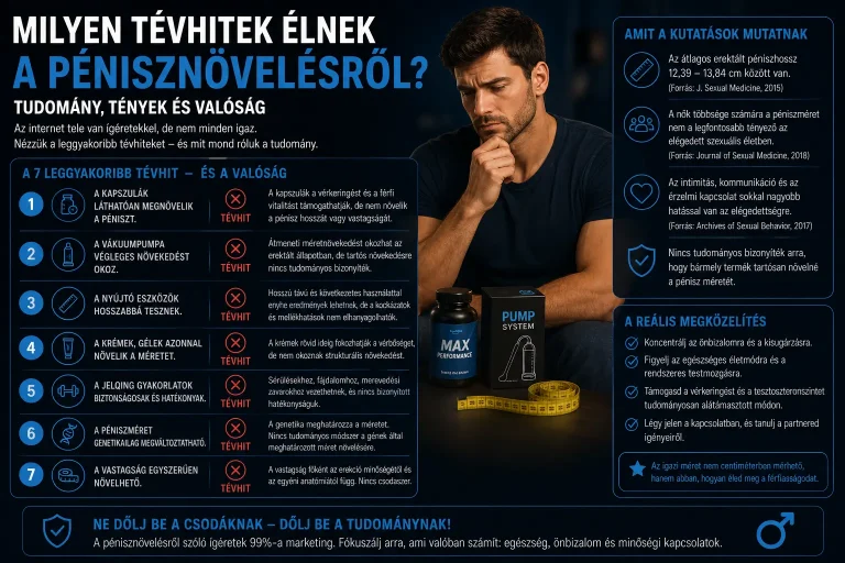 Milyen tévhitek élnek a pénisznövelésről?