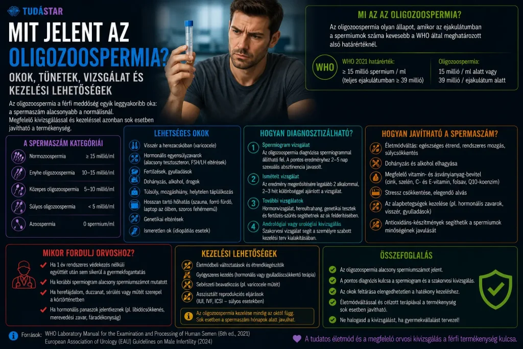 Mit jelent az oligozoospermia?
