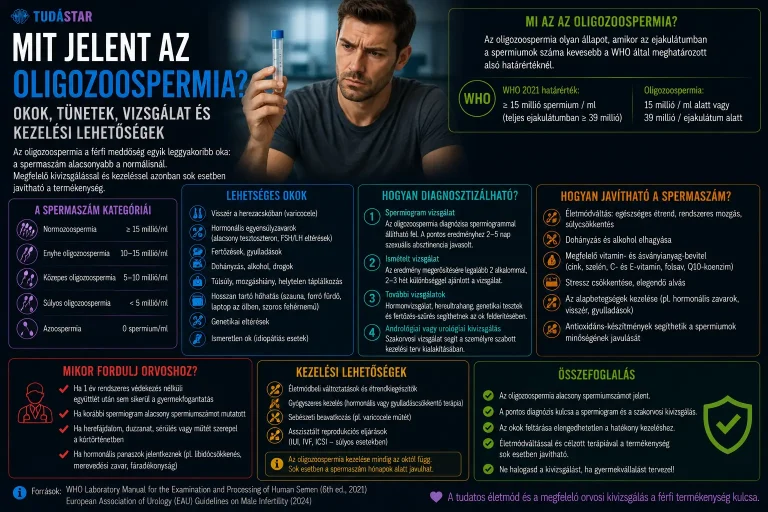 Mit jelent az oligozoospermia?