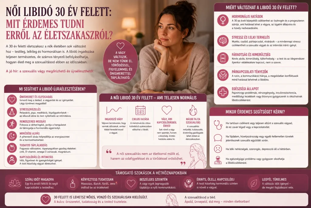 Női libidó 30 év felett: mit érdemes tudni erről az életszakaszról?