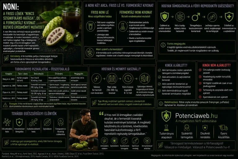 Noni: a friss lének "nincs szignifikáns hatása", de a fermentált kivonat biztató eredményt mutatott