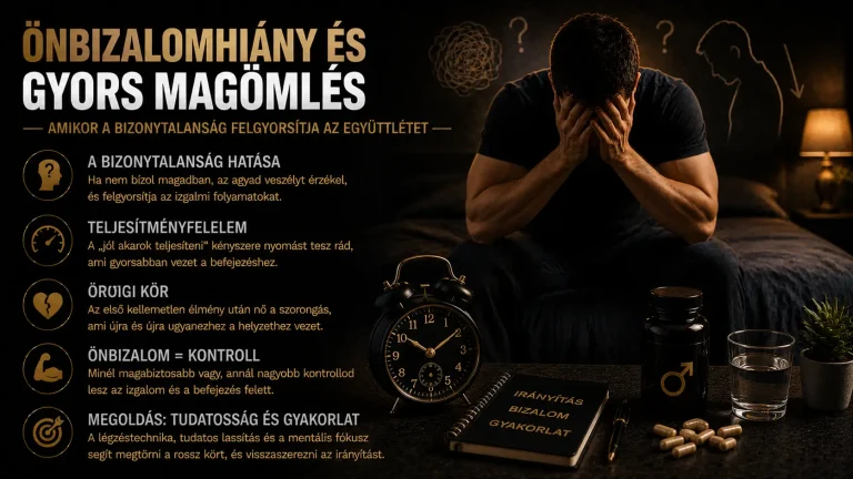 Önbizalomhiány és gyors magömlés – amikor a bizonytalanság felgyorsítja az együttlétet