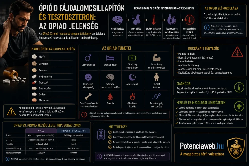 Ópioid fájdalomcsillapítók és tesztoszteron: az OPIAD jelensége