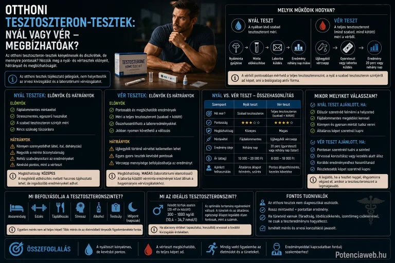 Otthoni tesztoszteron-tesztek: nyál vagy vér - megbízhatóak?