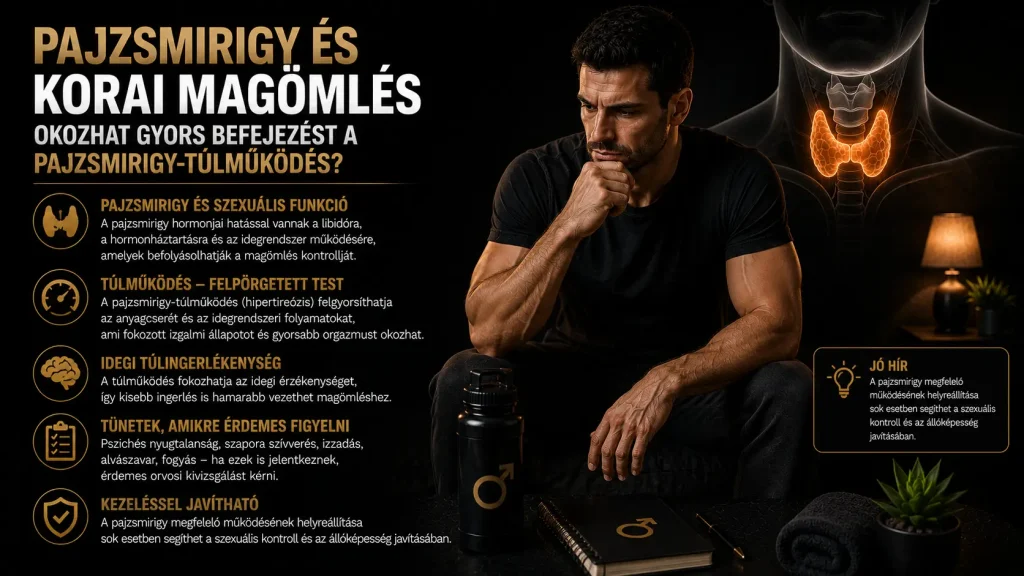 Pajzsmirigy és korai magömlés – okozhat gyors befejezést a pajzsmirigy-túlműködés?