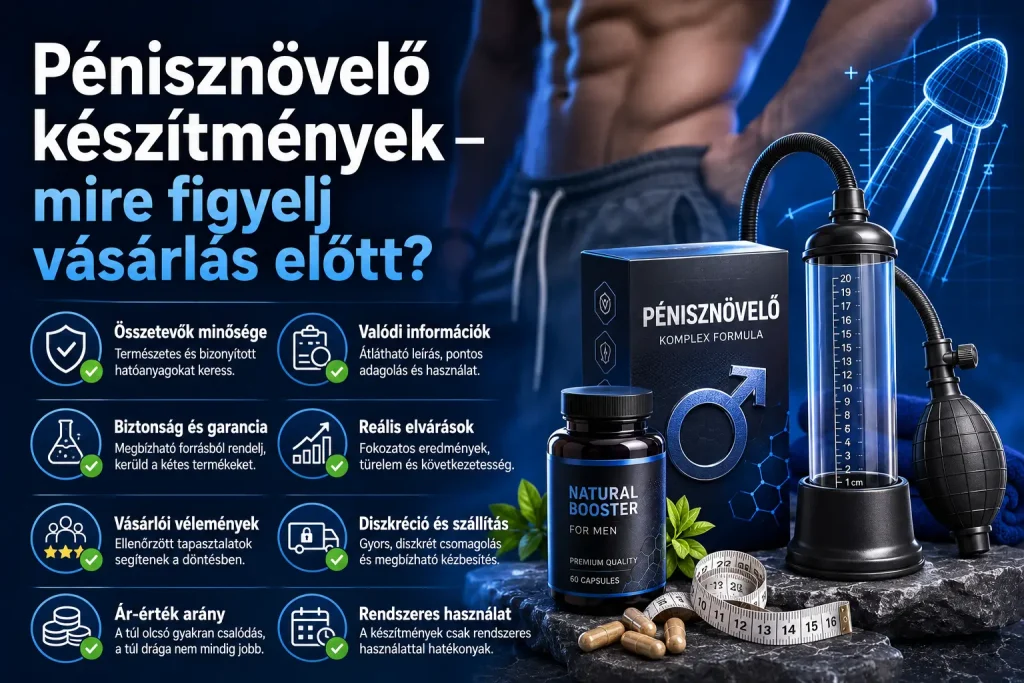 Pénisznövelő készítmények – mire figyelj vásárlás előtt?