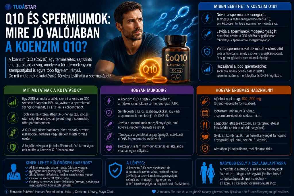 Q10 és spermiumok: mire jó valójában a koenzim Q10?