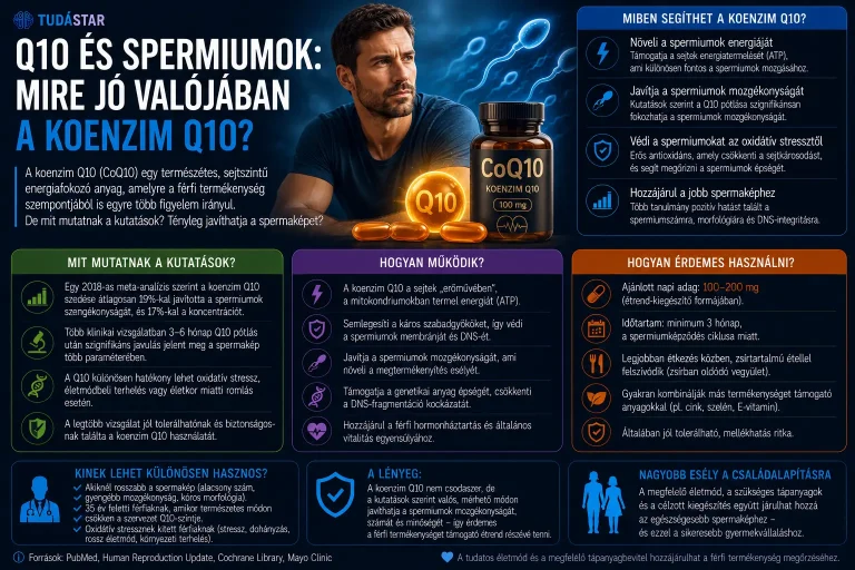 Q10 és spermiumok: mire jó valójában a koenzim Q10?