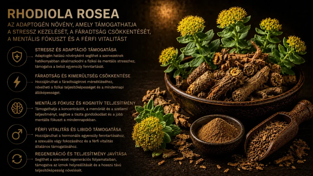 Rhodiola Rosea – mit érdemes tudni erről a stresszhez, fáradtsághoz, mentális fókuszhoz és férfi vitalitáshoz kapcsolódó adaptogén növényről?