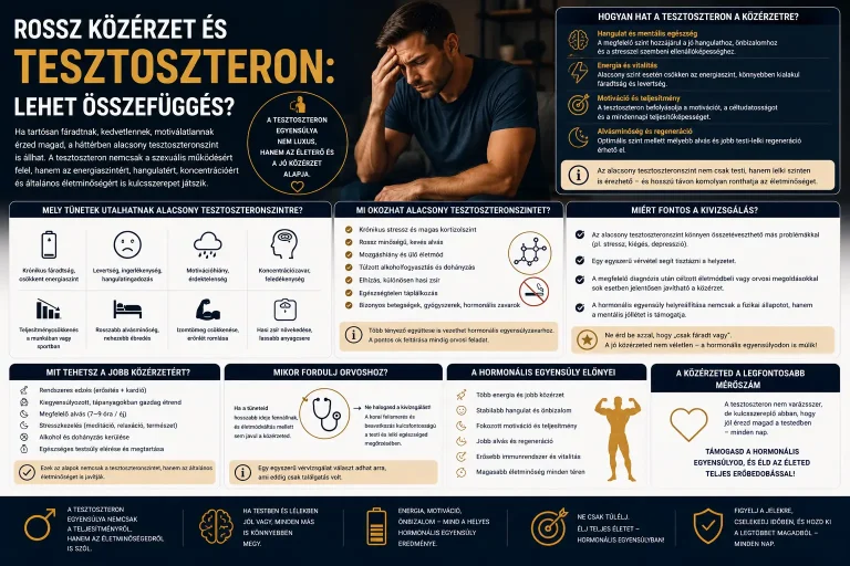 Rossz közérzet és tesztoszteron: lehet összefüggés?