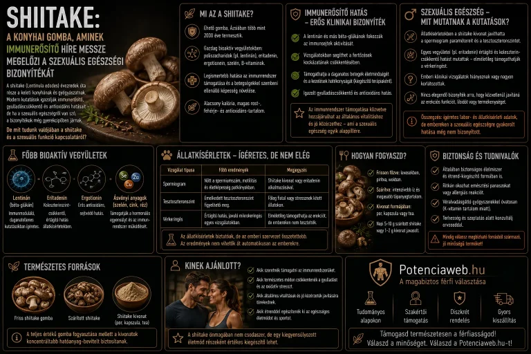 Shiitake: a konyhai gomba, aminek immunerősítő híre messze megelőzi a szexuális egészségi bizonyítékát