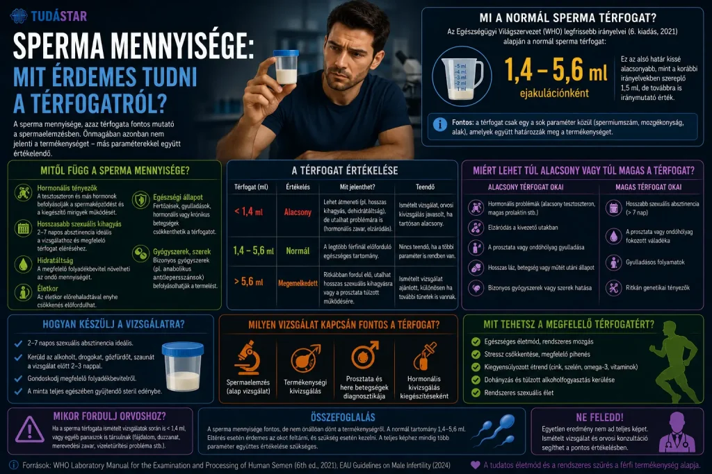 Sperma mennyisége: mit érdemes tudni a térfogatról?