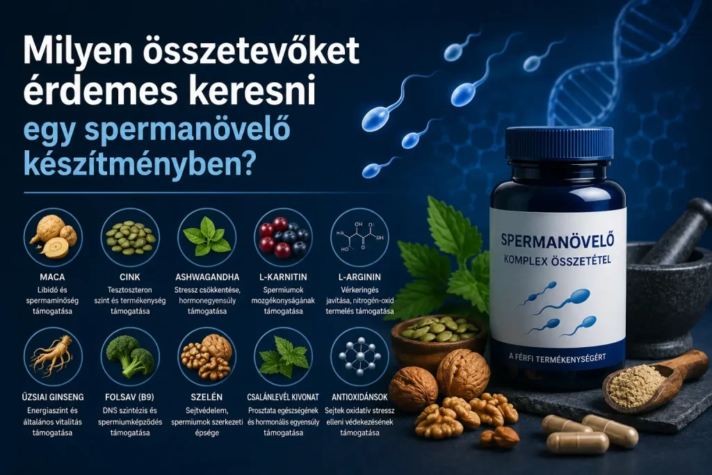 Milyen összetevőket érdemes keresni egy spermanövelő készítményben?