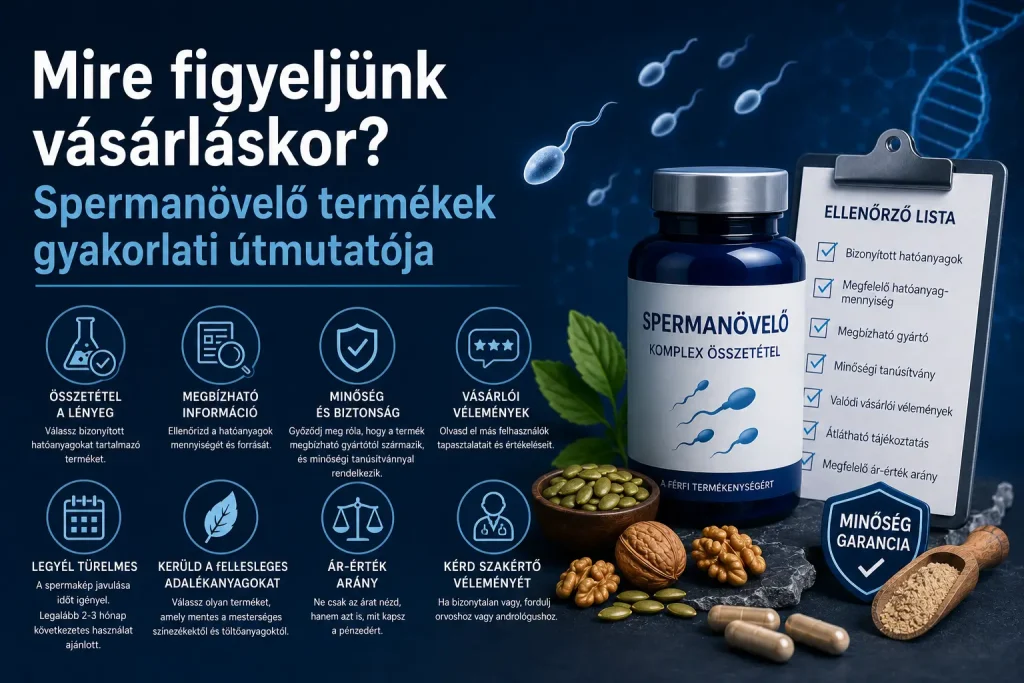 Mire figyeljünk vásárláskor? Spermanövelő termékek gyakorlati útmutatója