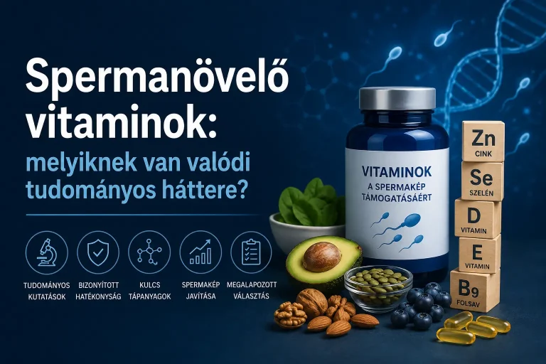 Spermanövelő vitaminok: melyiknek van valódi tudományos háttere?