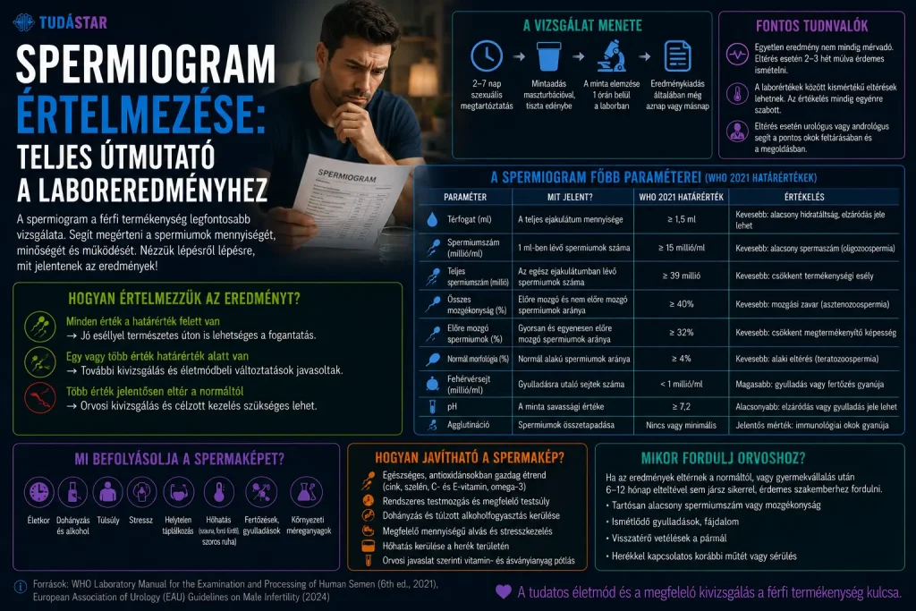 Spermiogram értelmezése: teljes útmutató a laboreredményhez