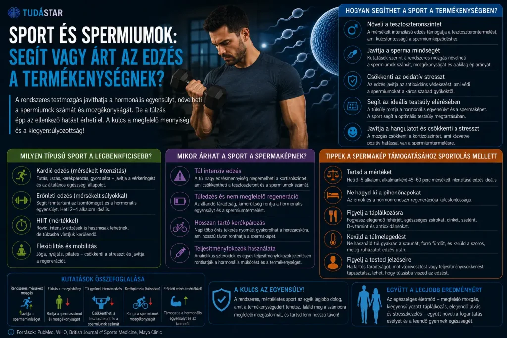 Sport és spermiumok: segít vagy árt az edzés a termékenységnek?