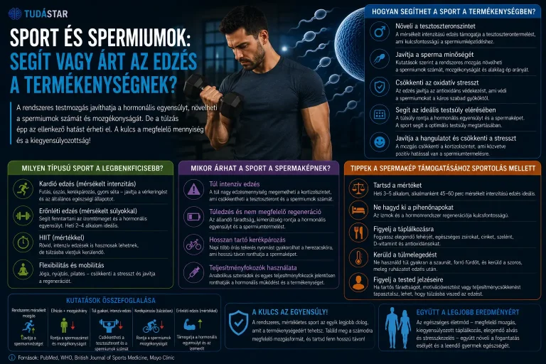 Sport és spermiumok: segít vagy árt az edzés a termékenységnek?