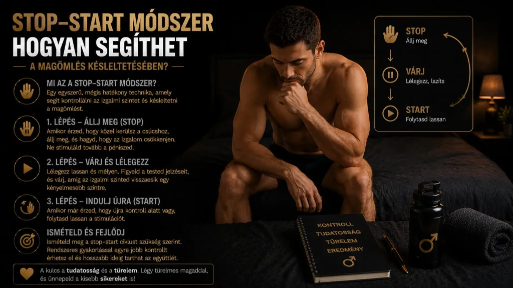 Stop-start módszer – hogyan segíthet a magömlés késleltetésében?