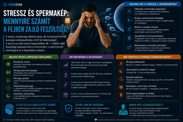 Stressz és spermakép: mennyire számít a fejben zajló feszültség?