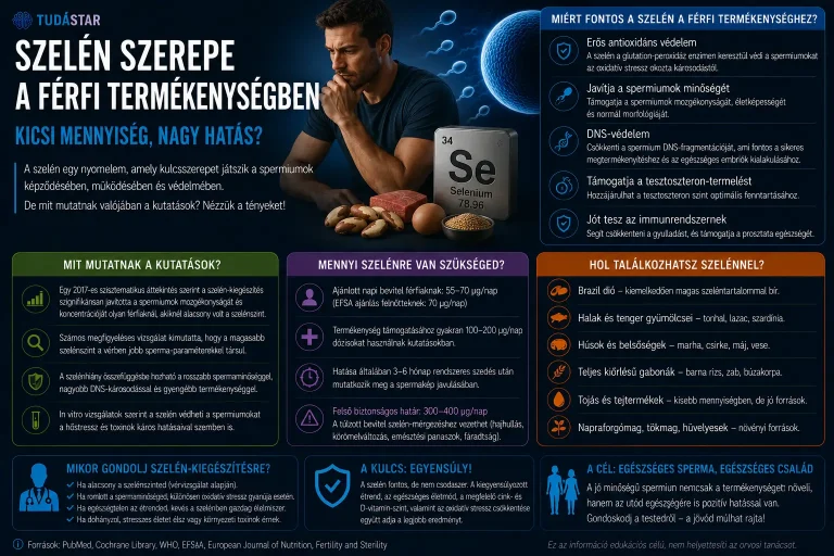 Szelén szerepe a férfi termékenységben