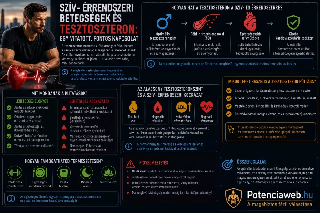 Szív-érrendszeri betegségek és tesztoszteron: egy vitatott, fontos kapcsolat