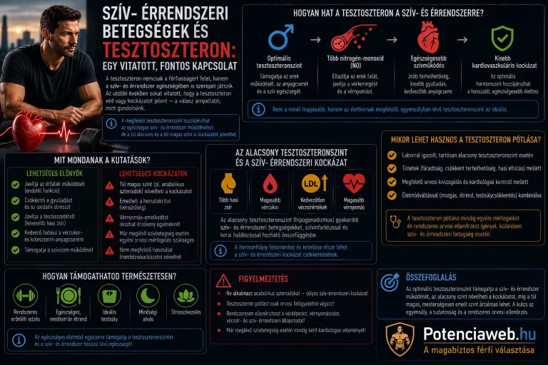 Szív-érrendszeri betegségek és tesztoszteron: egy vitatott, fontos kapcsolat