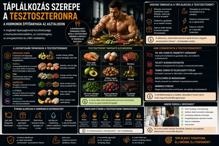 Táplálkozás szerepe a tesztoszteronra