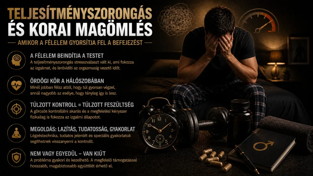 Teljesítményszorongás és korai magömlés – amikor a félelem gyorsítja fel a befejezést