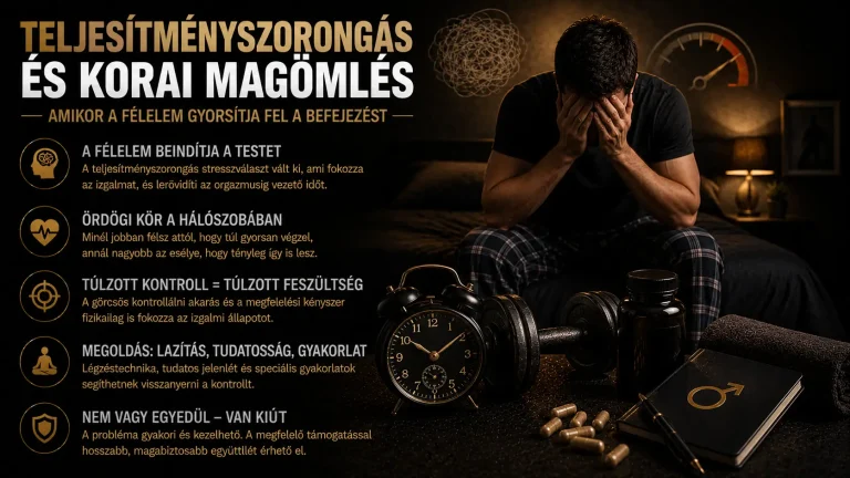 Teljesítményszorongás és korai magömlés – amikor a félelem gyorsítja fel a befejezést