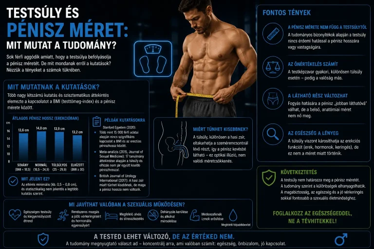 Testsúly és pénisz méret: mit mutat a tudomány?