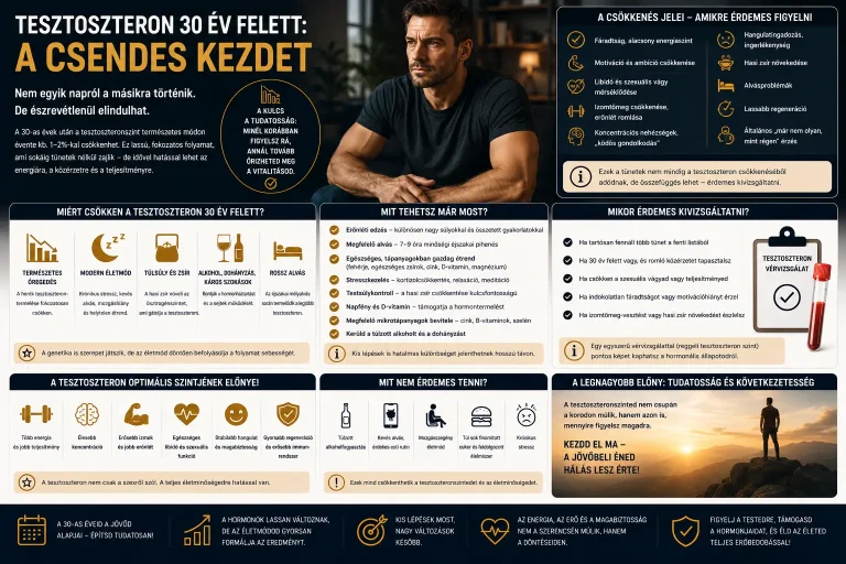 Tesztoszteron 30 év felett: a csendes kezdet