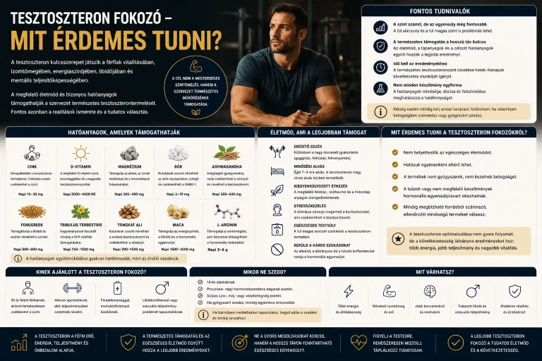 Tesztoszteron fokozó – mit érdemes tudni?