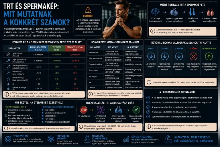 TRT és spermakép: mit mutatnak a konkrét számok?