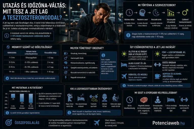 Utazás és időzóna-váltás: mit tesz a jet lag a tesztoszteronoddal?