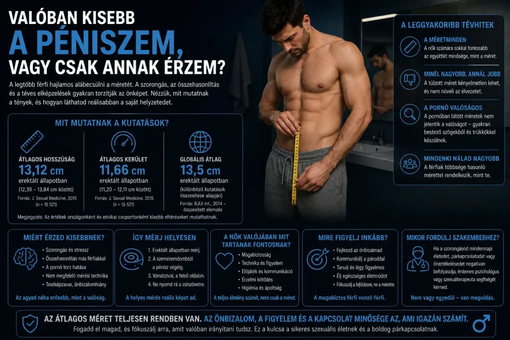 Valóban kisebb a péniszem, vagy csak annak érzem?