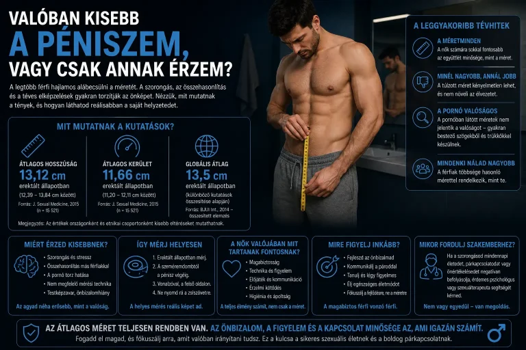 Valóban kisebb a péniszem, vagy csak annak érzem?