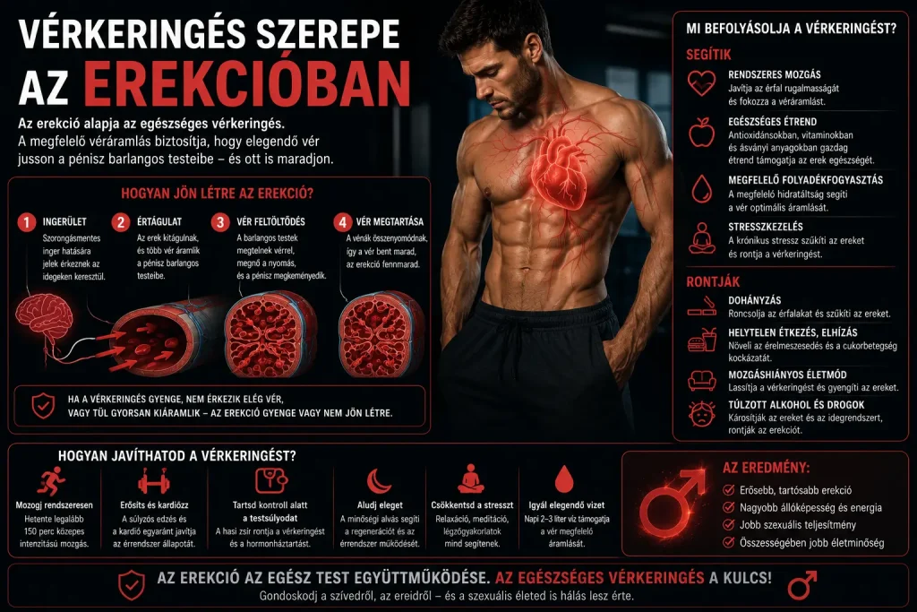 Vérkeringés szerepe az erekcióban